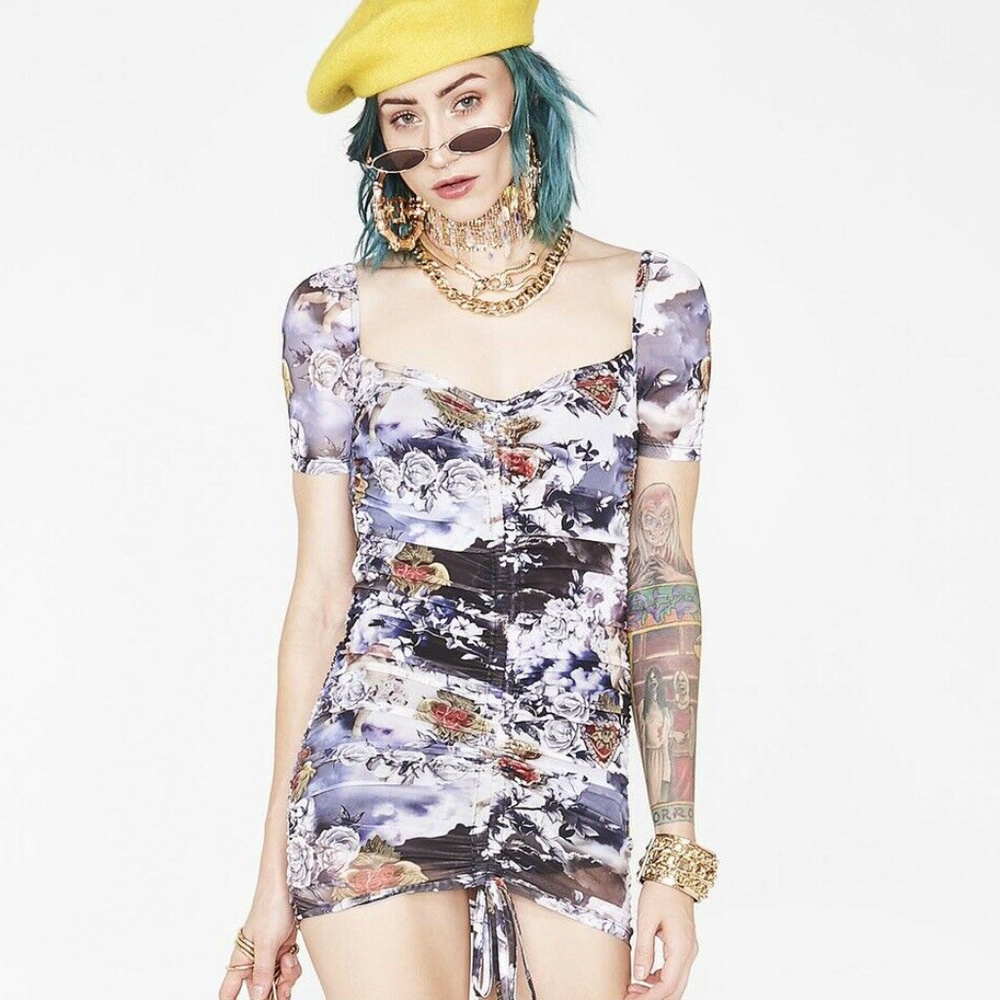 Jaded London Mesh Mini Dress - Picture 1 of 8